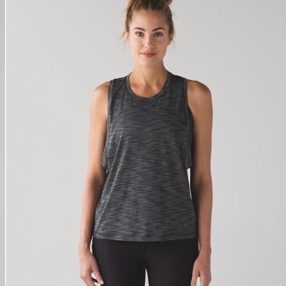 Lululemon Cardio Squad Tank II Heathered Black 6 - Picture 16 of 16